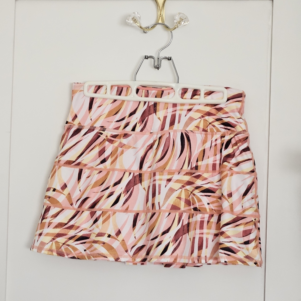Ideology Women's printed stash pocket tiered skort